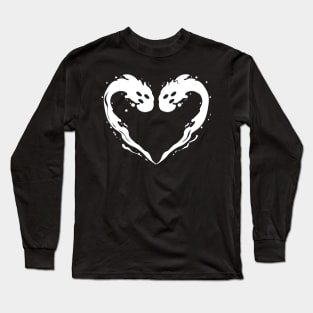 Ghosts or Spirits form a heart for I love Long Sleeve T-Shirt